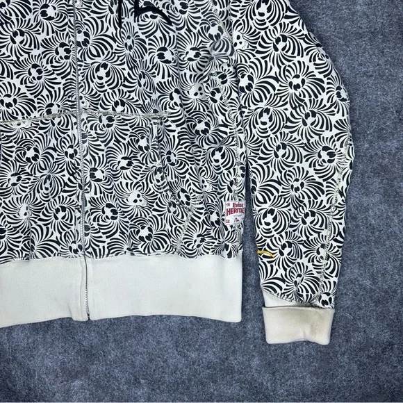 RARE Evisu Y2K 90’s Skulls Skeletons Zip Up Skater Hoodie Men’s Size 2XL